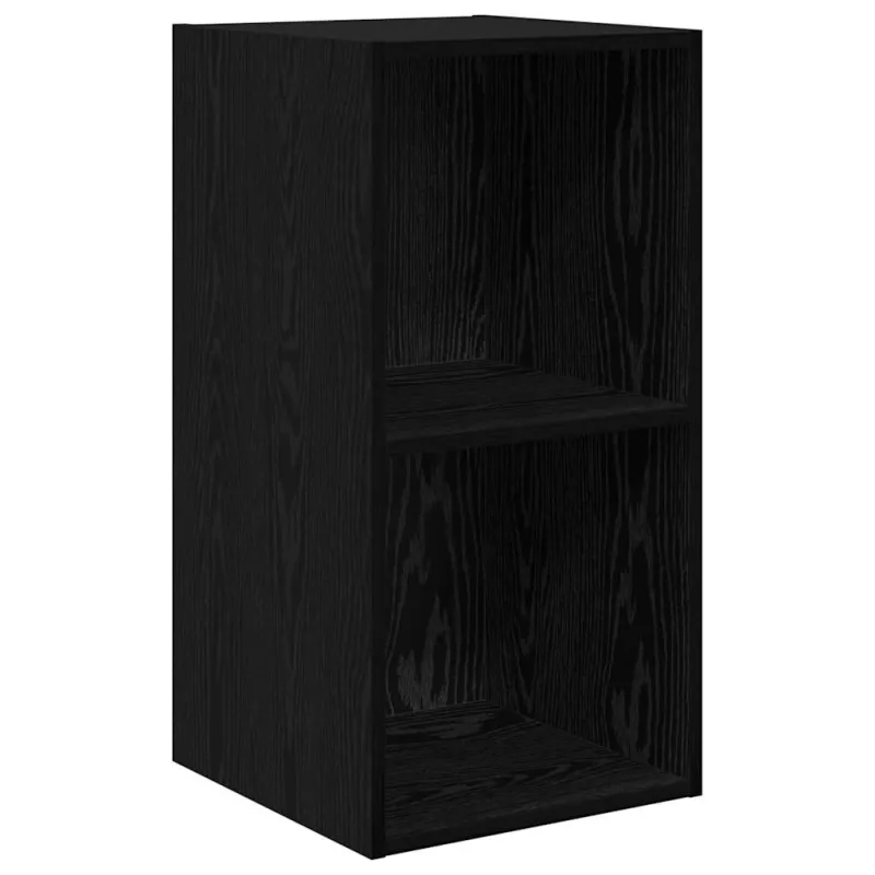 TV spintelių komplektas 4 pcs Juodas ąžuolas 37 x 37 x 72 cm