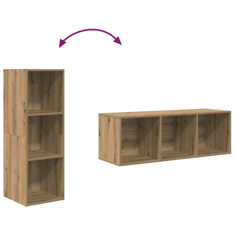 TV spintelių komplektas 4 pcs Amatininkų ąžuolas