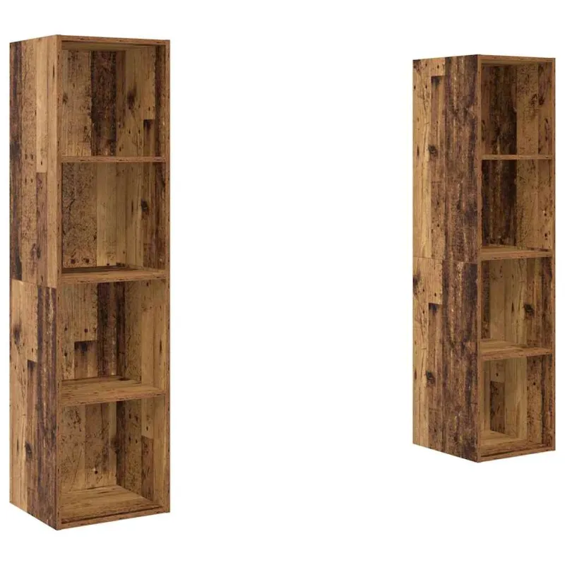 TV spintelių komplektas 2 pcs Ruda 37 x 37 x 142,5 cm