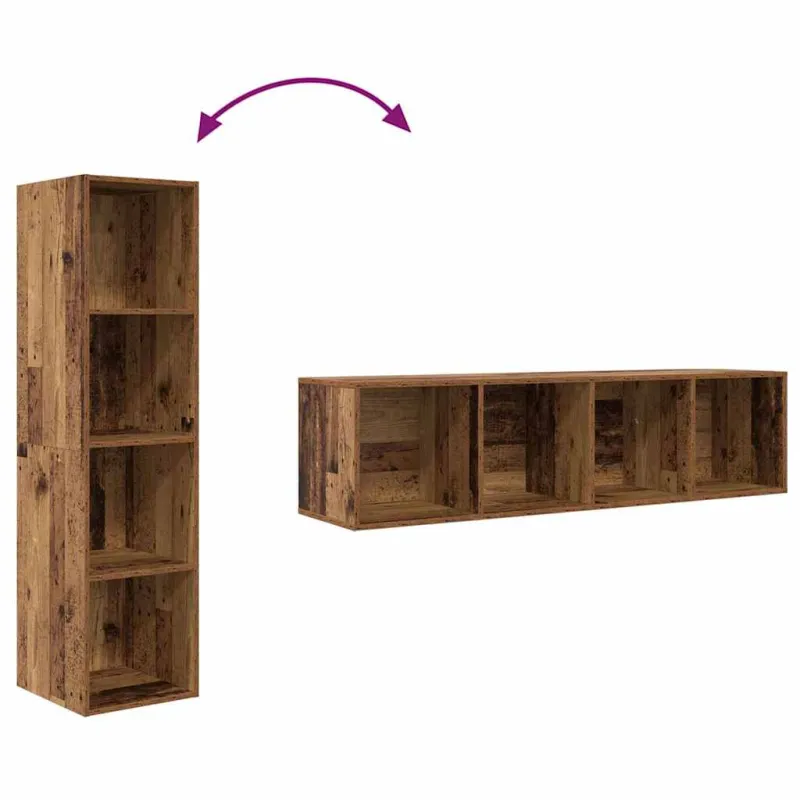 TV spintelių komplektas 2 pcs Ruda 37 x 37 x 142,5 cm