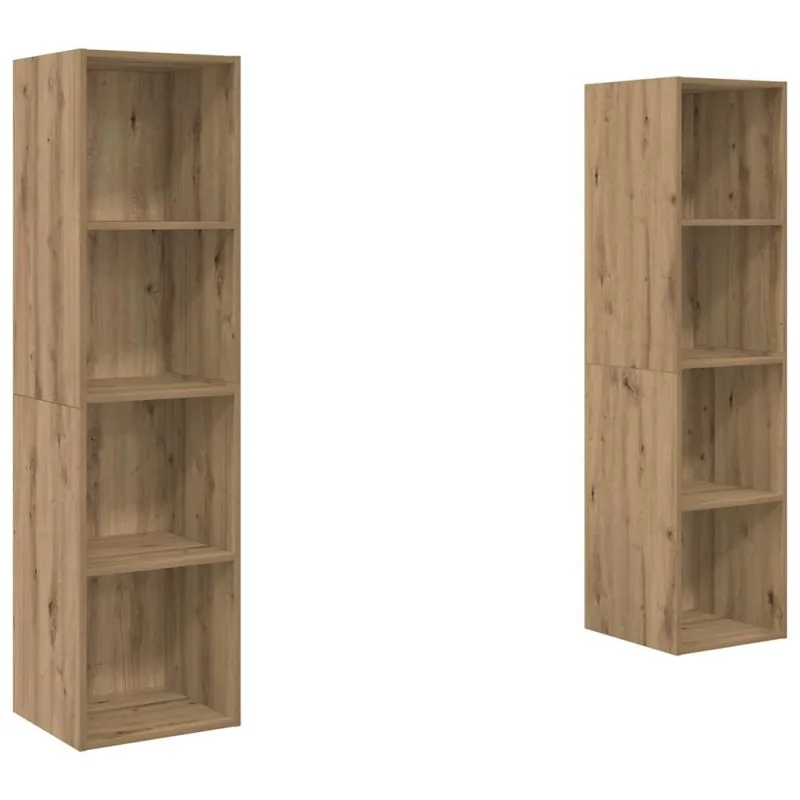 TV spintelių komplektas 2 pcs Ruda 37 x 37 x 142,5 cm