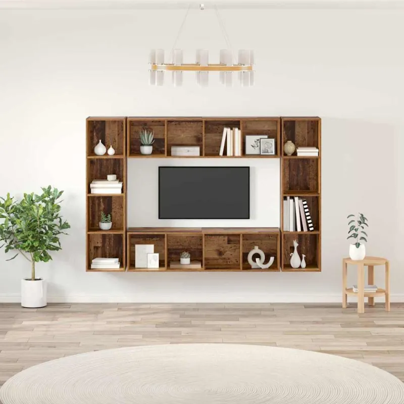 TV spintelių komplektas 4 pcs Ruda 37 x 37 x 142,5 cm