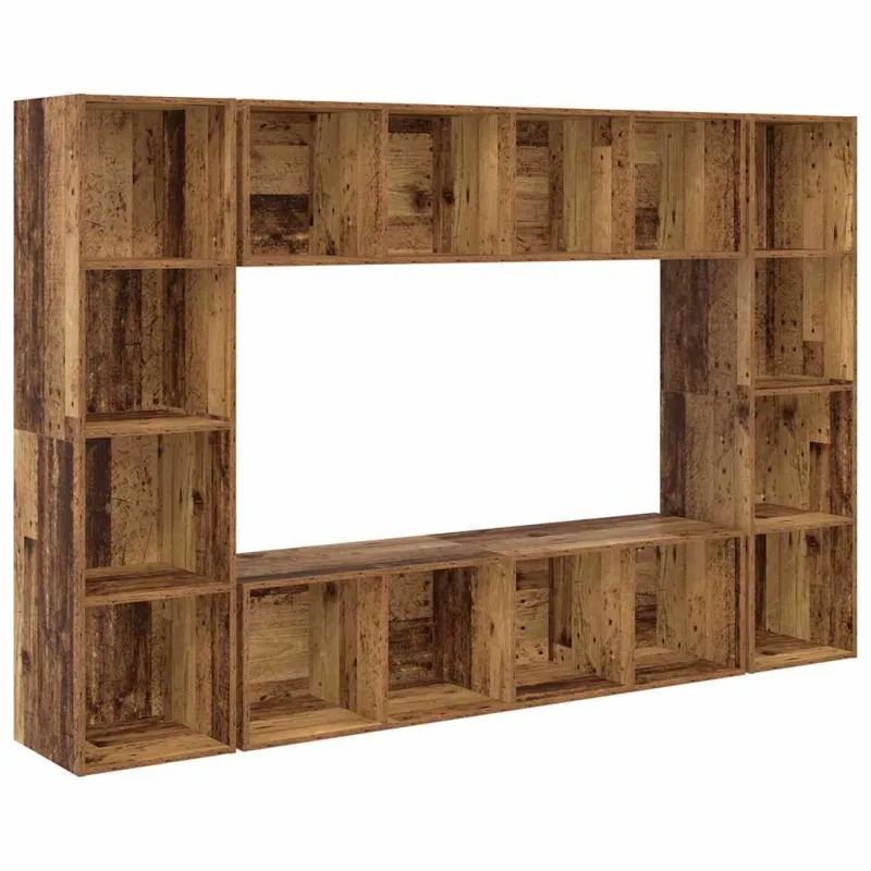 TV spintelių komplektas 4 pcs Ruda 37 x 37 x 142,5 cm