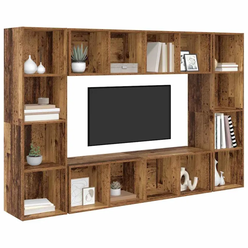 TV spintelių komplektas 4 pcs Ruda 37 x 37 x 142,5 cm