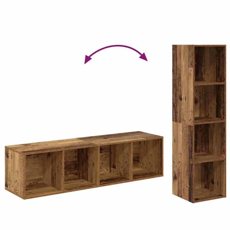 TV spintelių komplektas 4 pcs Ruda 37 x 37 x 142,5 cm