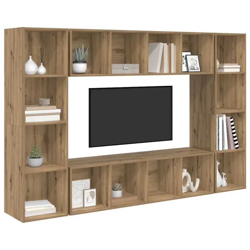 TV spintelių komplektas 4 pcs Ruda 37 x 37 x 142,5 cm
