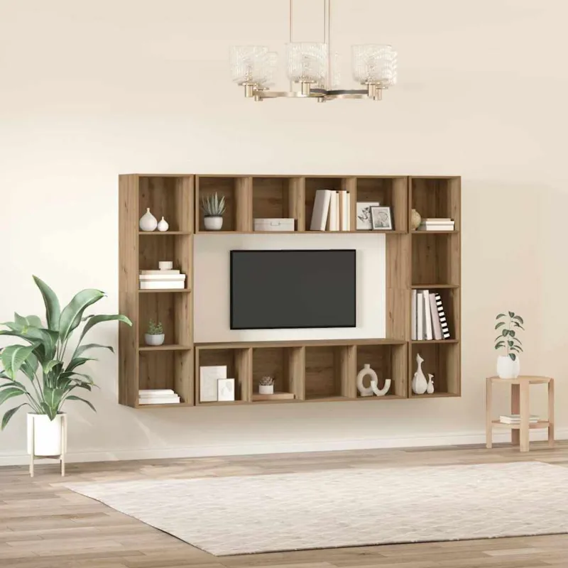 TV spintelių komplektas 4 pcs Ruda 37 x 37 x 142,5 cm