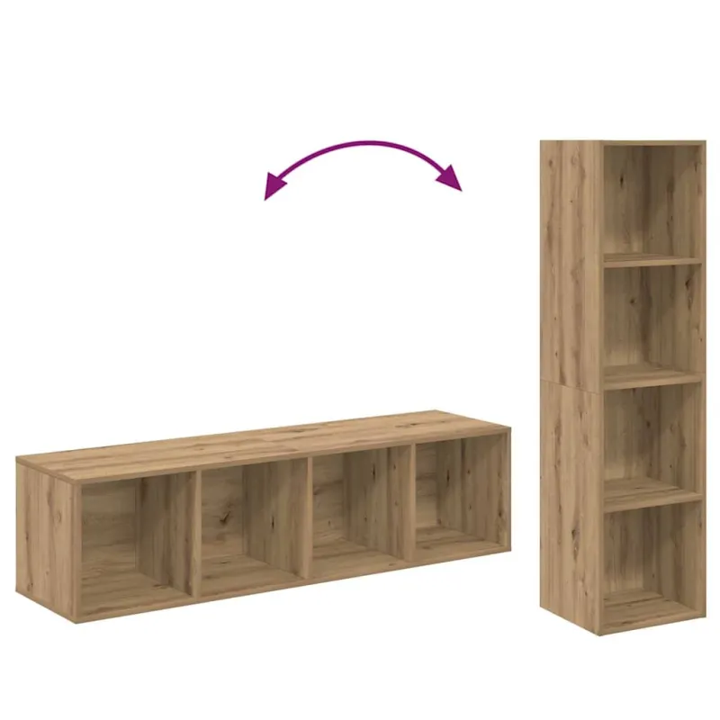 TV spintelių komplektas 4 pcs Ruda 37 x 37 x 142,5 cm