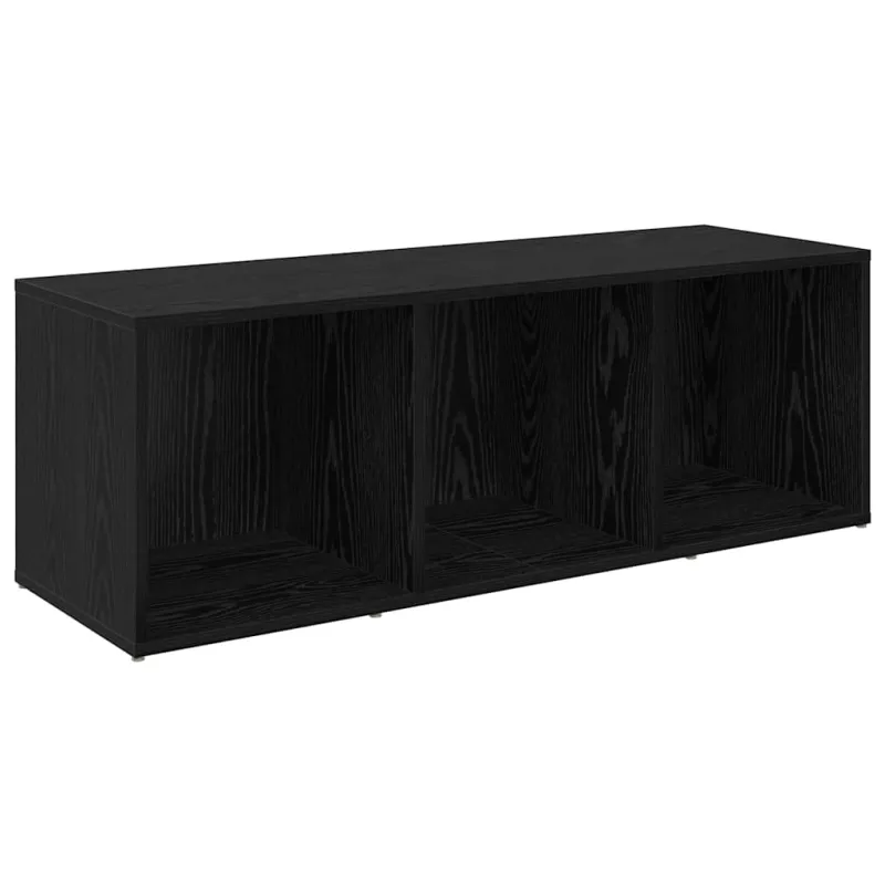 TV spintelių komplektas 2 pcs Juodas ąžuolas 107 x 35 x 37 cm
