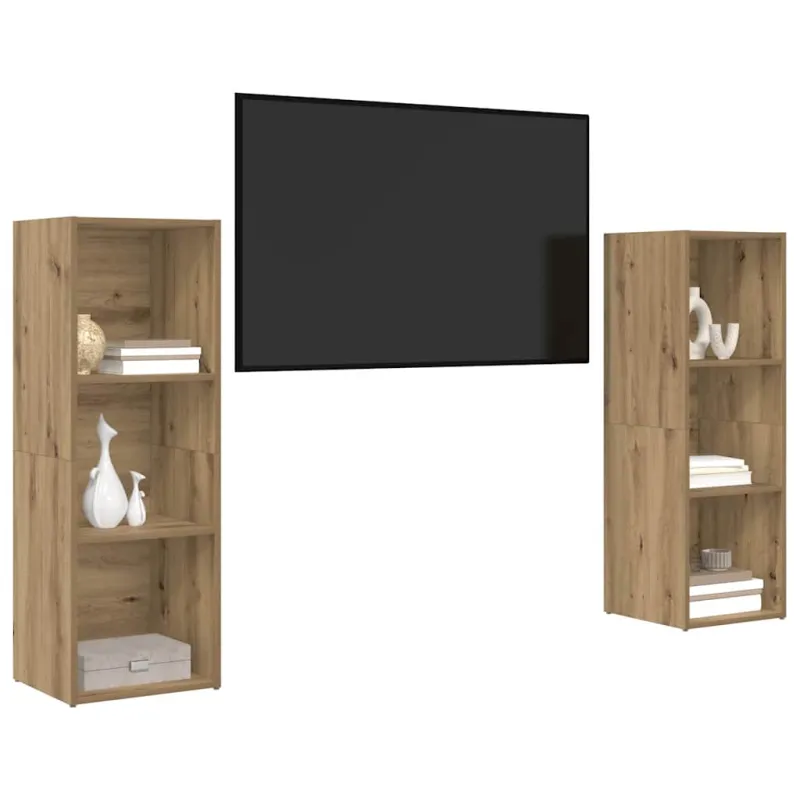 TV spintelių komplektas 2 pcs Amatininkų ąžuolas