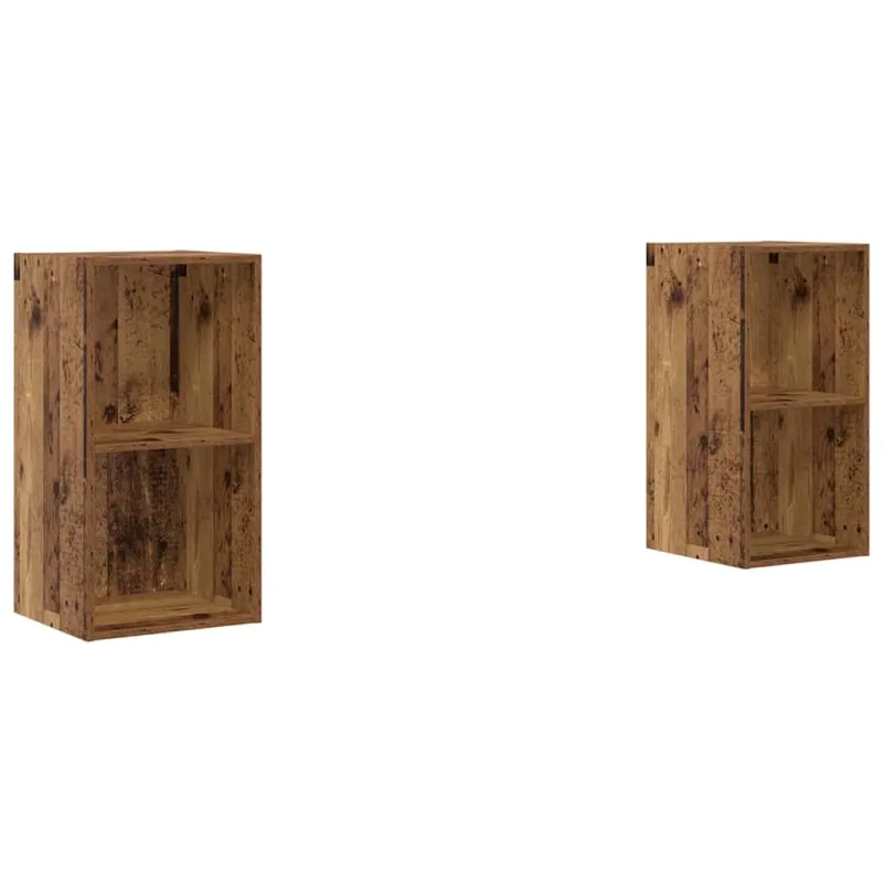 TV spintelių komplektas 2 pcs Senovinis medis 37 x 37 x 72 cm