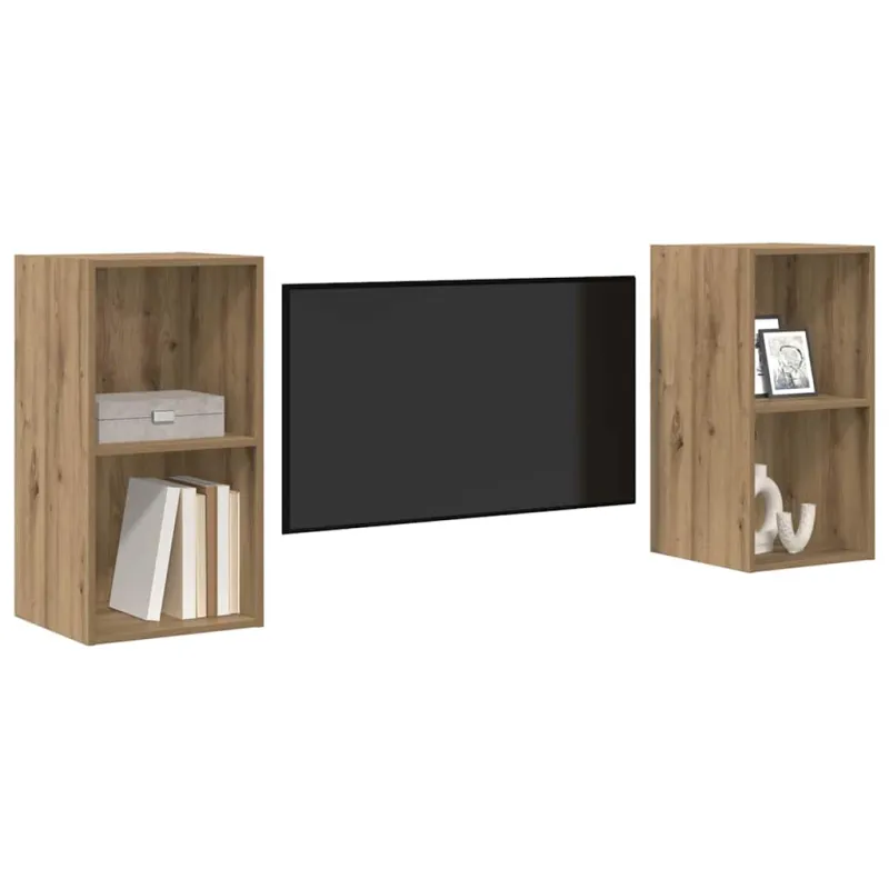 TV spintelių komplektas 2 pcs Amatininkų ąžuolas