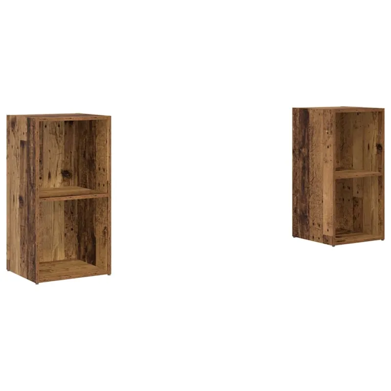 TV spintelių komplektas 2 pcs Senovinis medis 72 x 35 x 36,5 cm