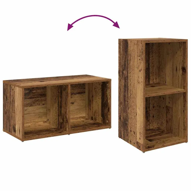 TV spintelių komplektas 2 pcs Senovinis medis 72 x 35 x 36,5 cm