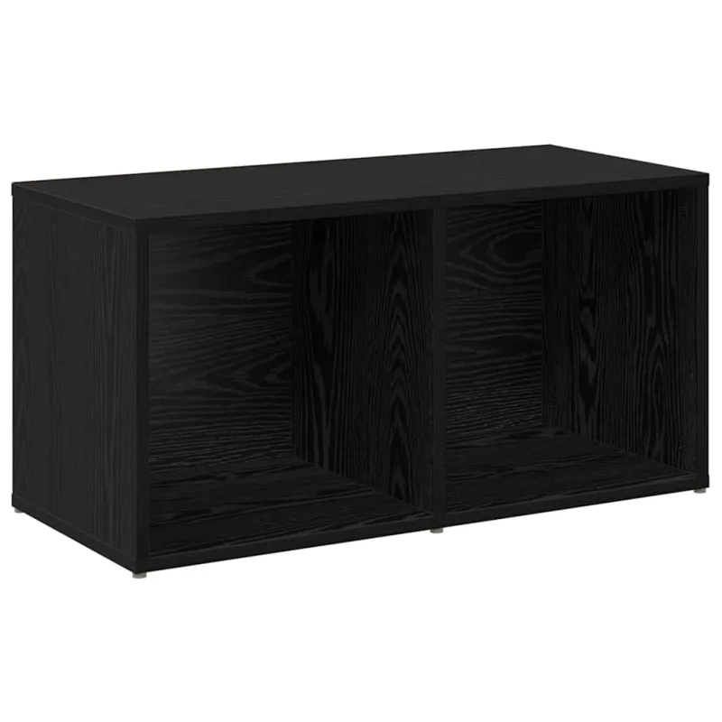 TV spintelių komplektas 2 pcs Juodas ąžuolas 72 x 35 x 36,5 cm