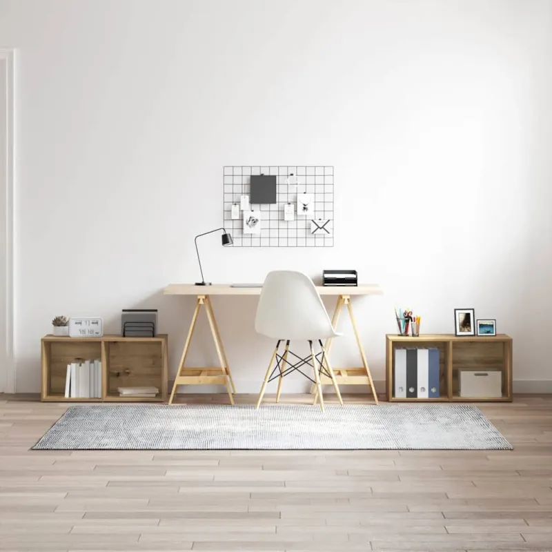TV spintelių komplektas 2 pcs Amatininkų ąžuolas