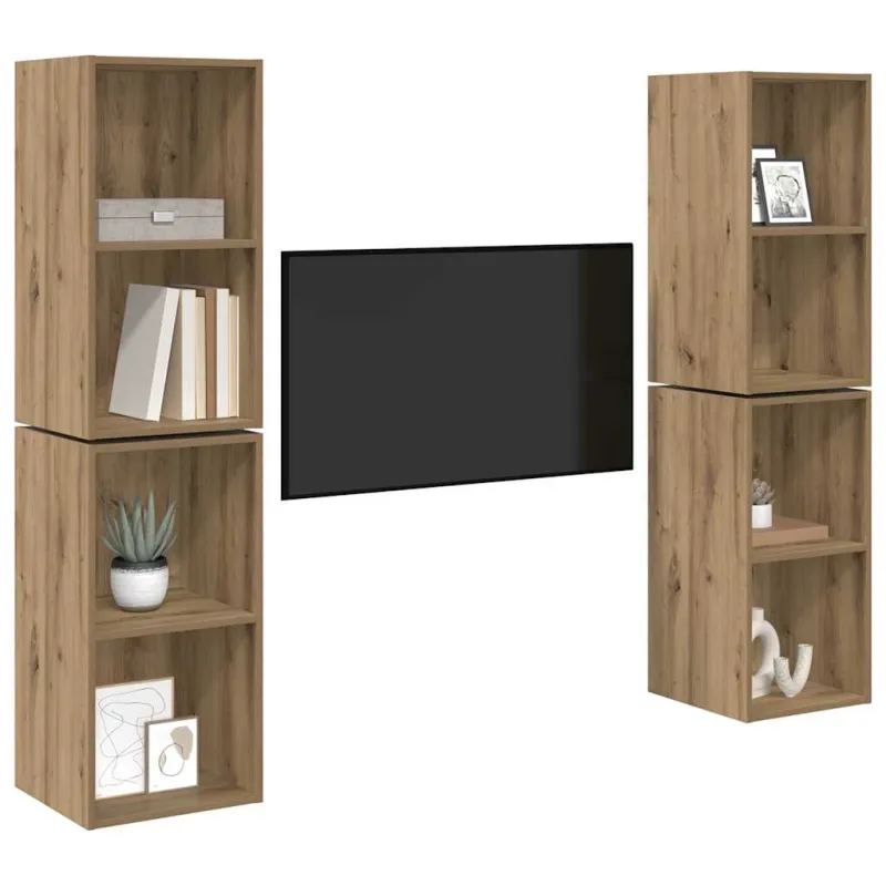 TV spintelių komplektas 4 pcs Amatininkų ąžuolas