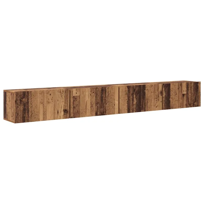 TV spintelių komplektas 4 pcs Senovinis medis 60 x 30 x 30 cm