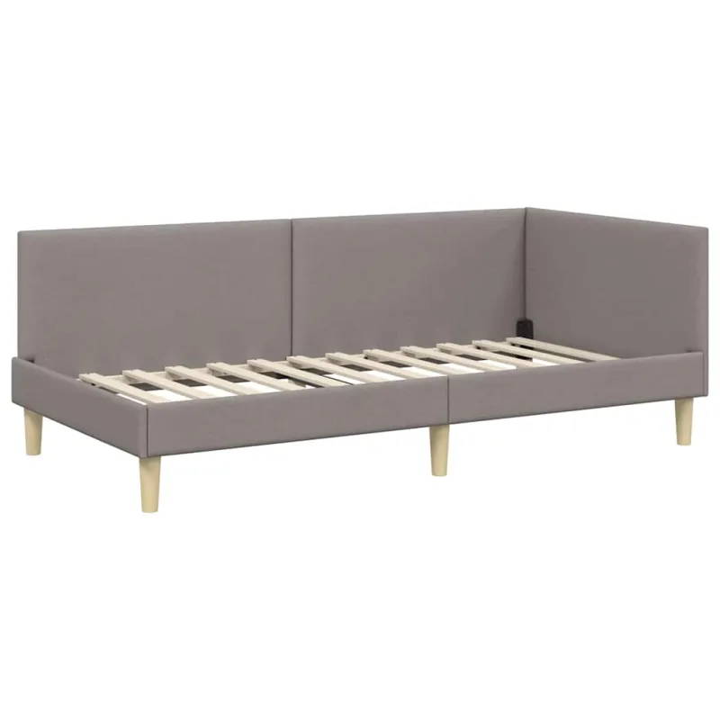 Kampinė lovos konstrukcija su čiužiniu Kita 2 pcs Taupe audinys