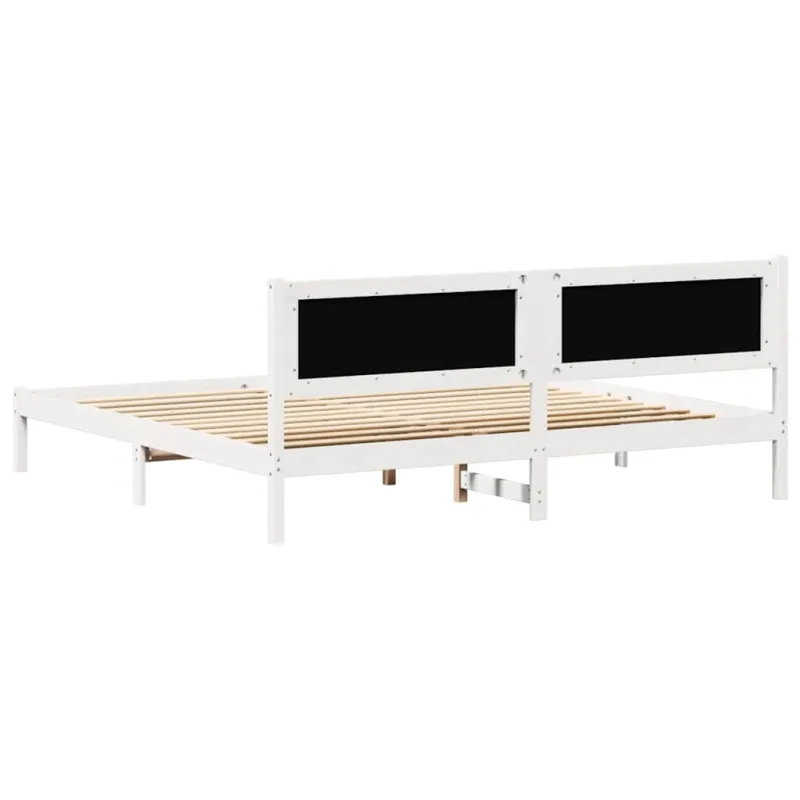 Lovos rėmas Šviesiai pilka 200 x 200 cm Kietos pušies mediena