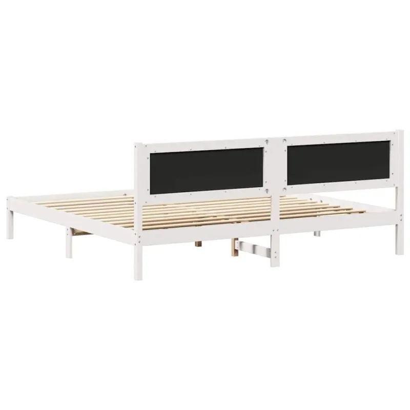 Lovos rėmas Šviesiai pilka 200 x 200 cm Kietos pušies mediena