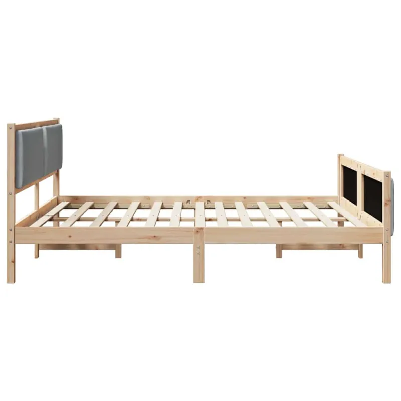 Lovos rėmas su galvūgalio Šviesiai pilka 200 x 200 cm audinys