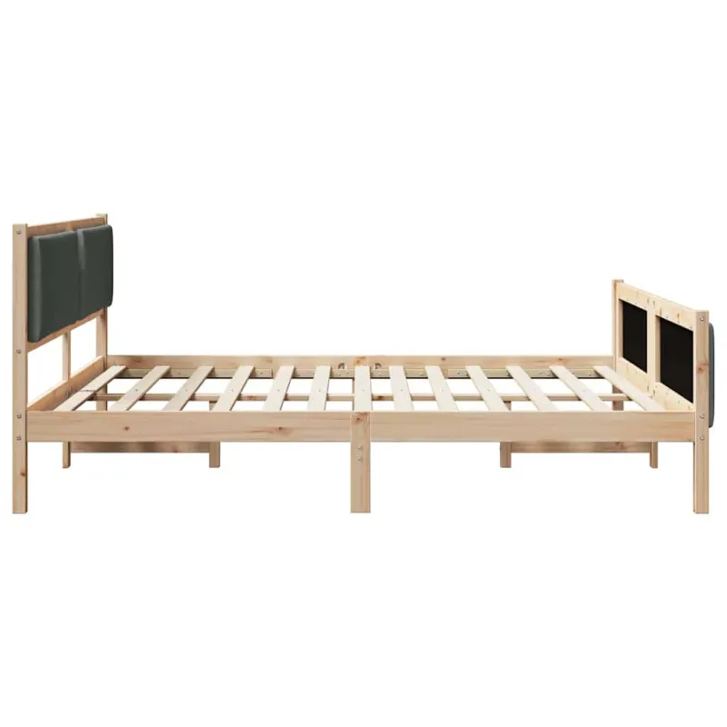 Lovos rėmas su galvūgalio Tamsiai pilka 200 x 200 cm audinys