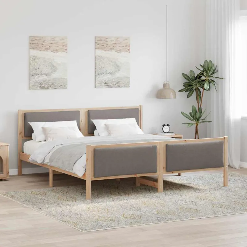 Lovos rėmas su galvūgalio Tortora 200 x 200 cm audinys