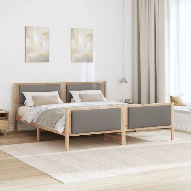 Lovos rėmas su galvūgalio Tortora 200 x 200 cm audinys