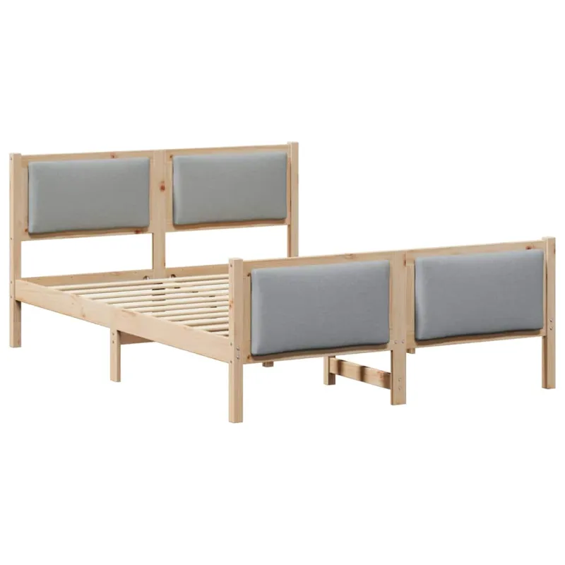 Lovos rėmas su galvūgalio Šviesiai pilka 150 x 200 cm audinys