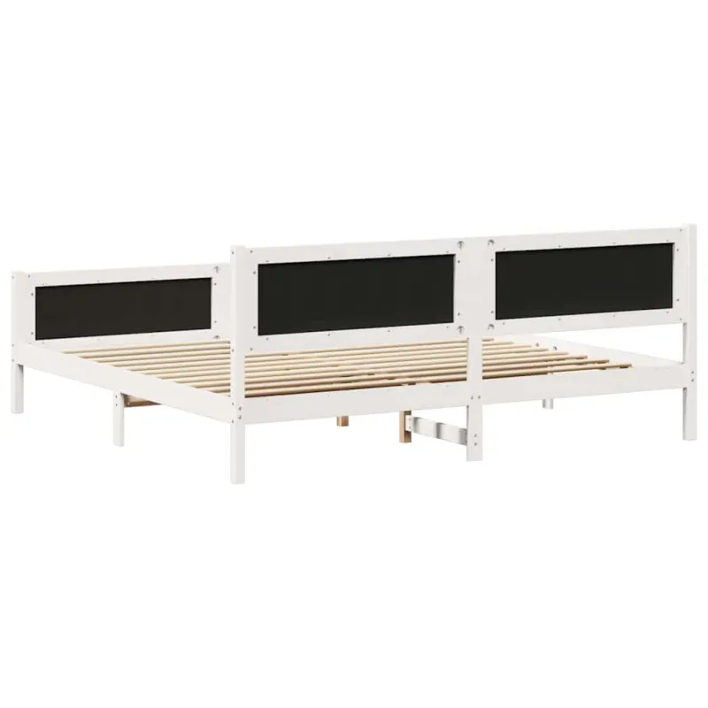 Lovos rėmas Šviesiai pilka 200 x 200 cm Kietos pušies mediena