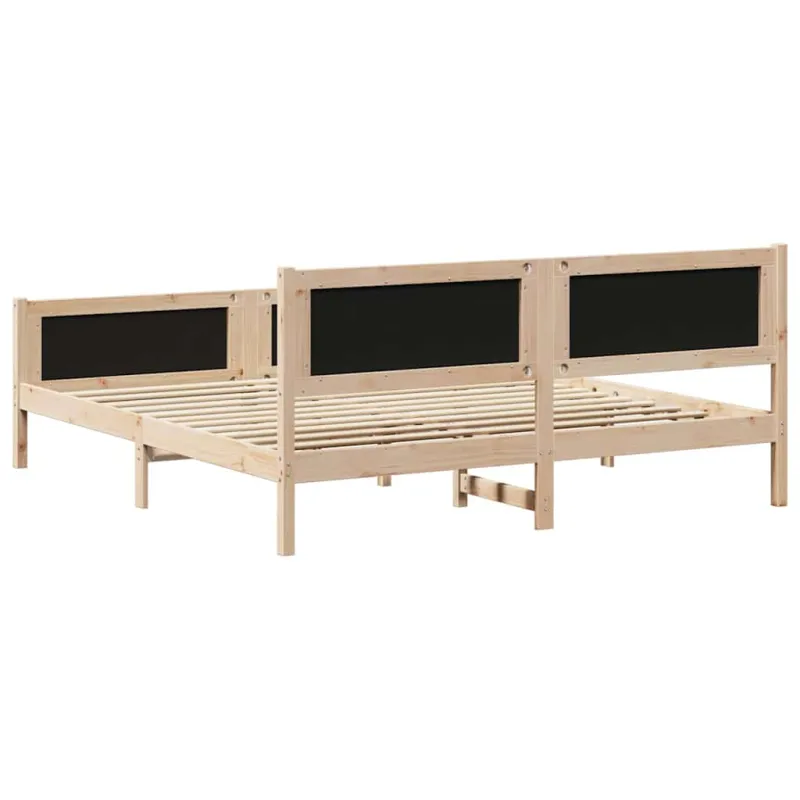 Lovos rėmas Taupe 160 x 200 cm Kietos pušies mediena