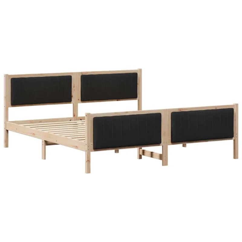 Lovos rėmas Ruda ir juoda 180 x 200 cm Pušies masyvas