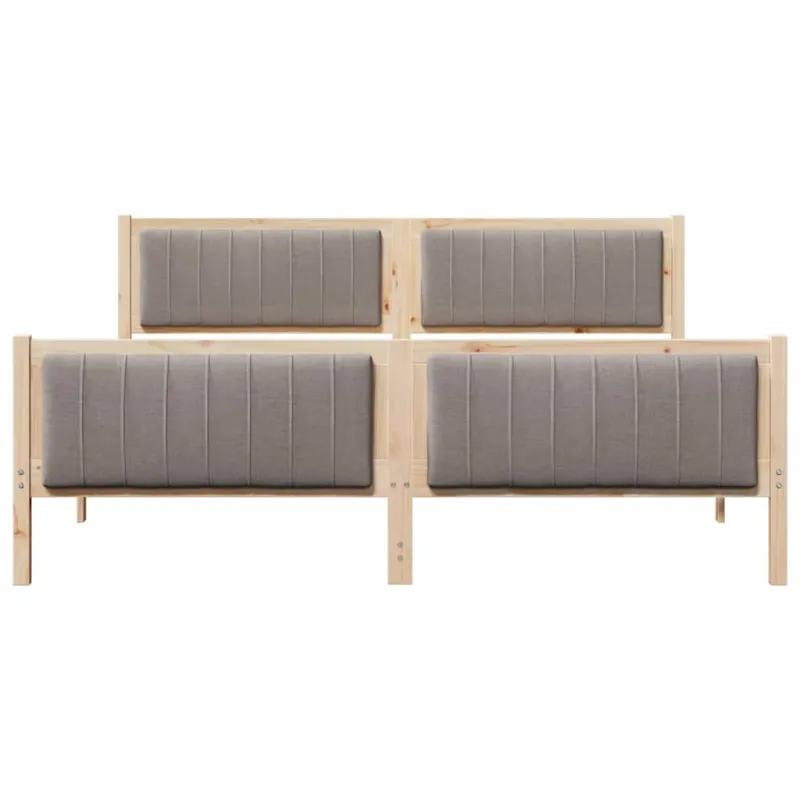 Lovos rėmas Ruda ir taupe 180 x 200 cm Pušies masyvas