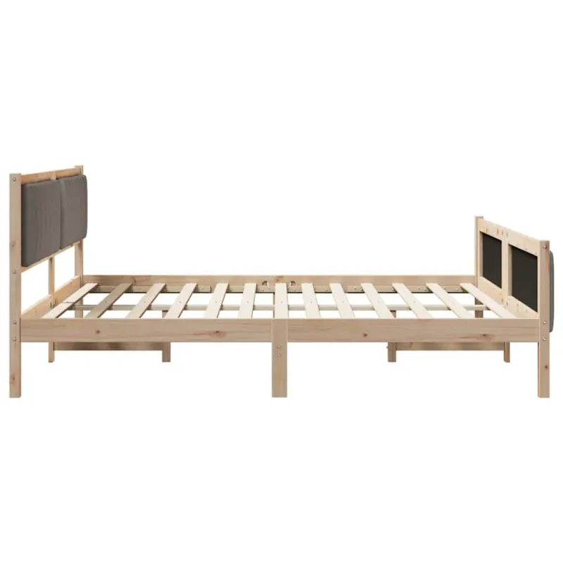 Lovos rėmas Ruda ir taupe 180 x 200 cm Pušies masyvas