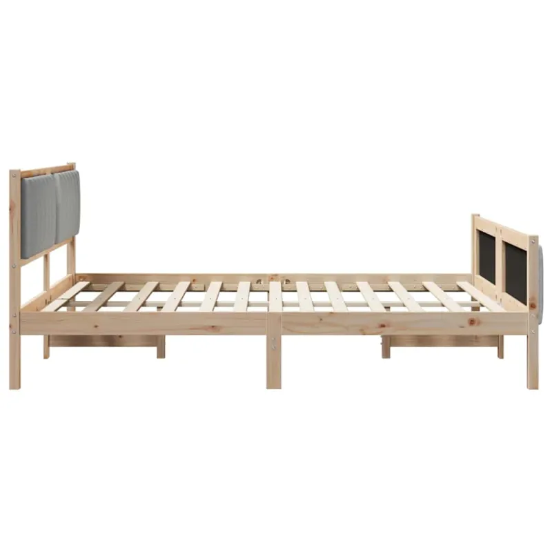 Lovos rėmas Ruda ir šviesiai pilka 160 x 200 cm Pušies masyvas