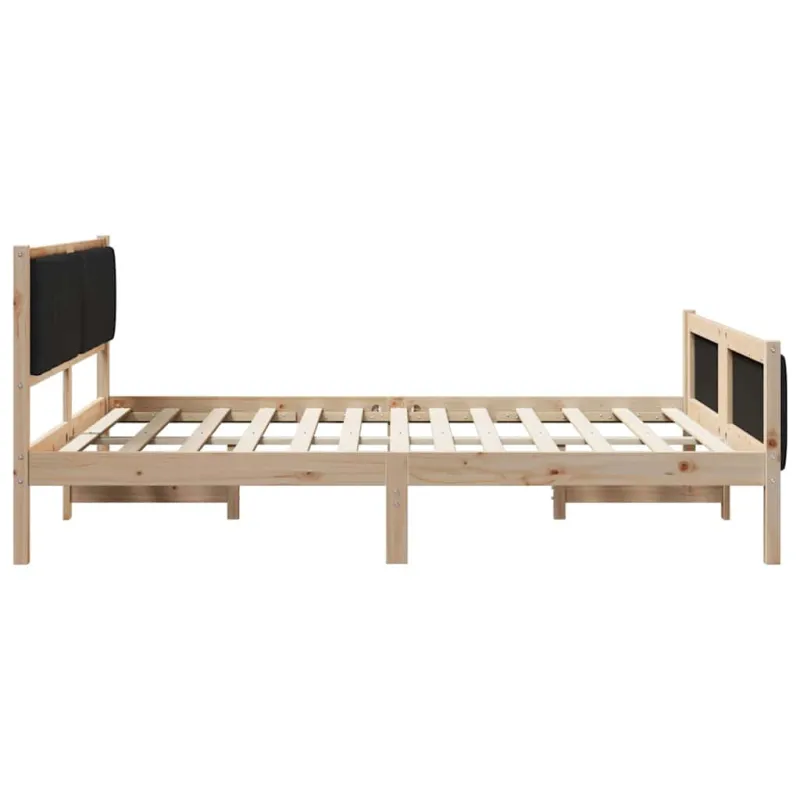 Lovos rėmas Ruda ir juoda 160 x 200 cm Pušies masyvas