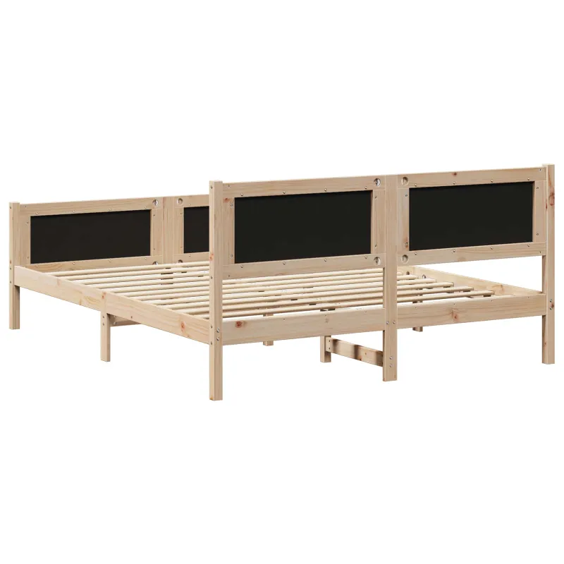 Lovos rėmas Ruda ir taupe 160 x 200 cm Pušies masyvas