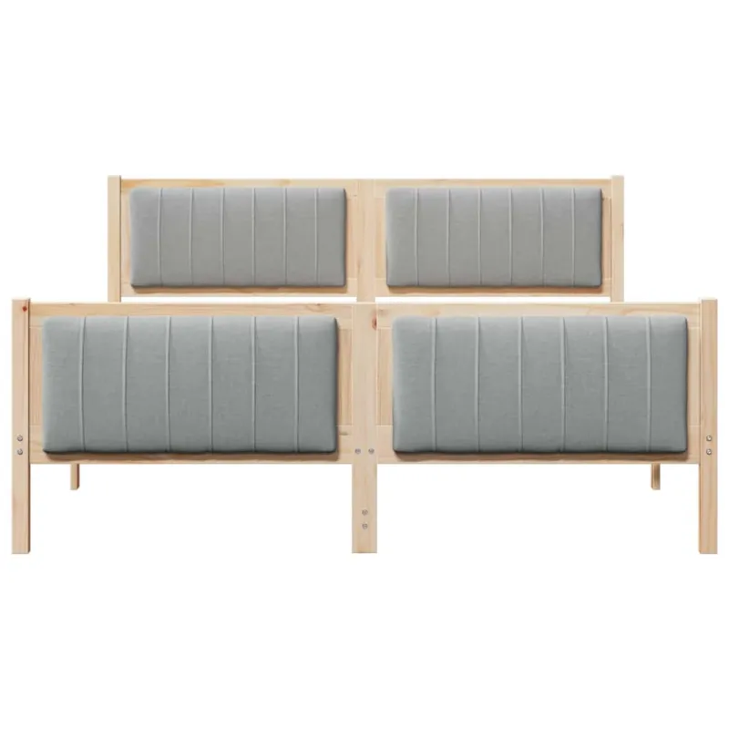 Lovos rėmas Ruda ir šviesiai pilka 150 x 200 cm Pušies masyvas