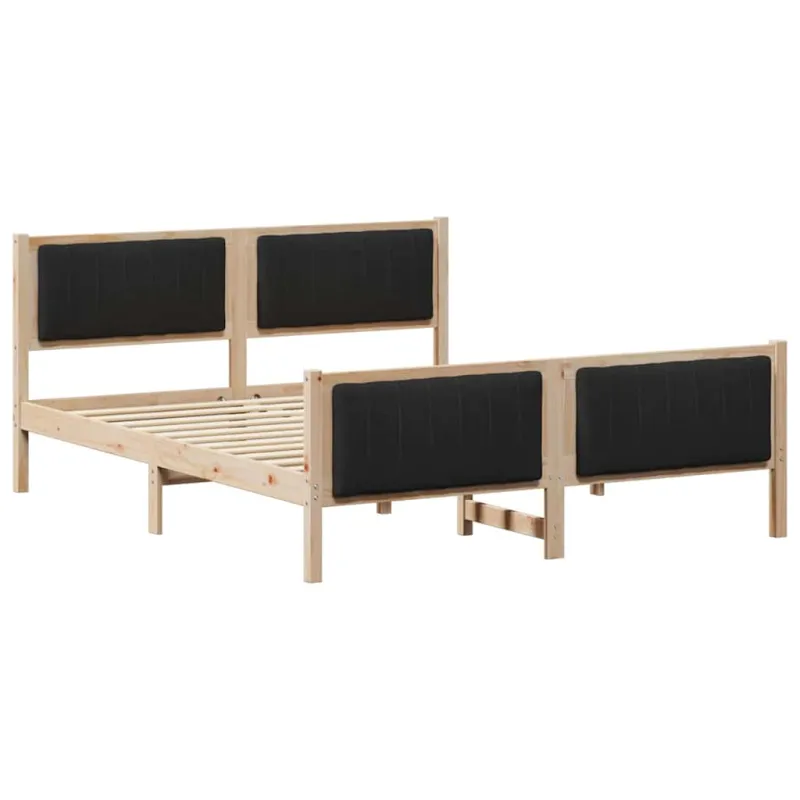 Lovos rėmas Ruda ir juoda 150 x 200 cm Pušies masyvas