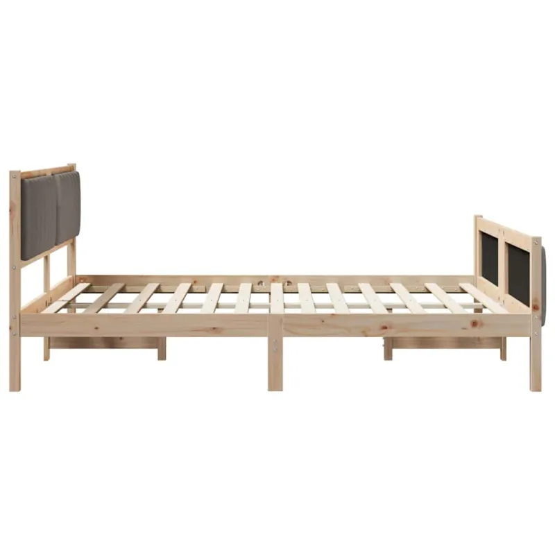 Lovos rėmas Ruda ir taupe 150 x 200 cm Pušies masyvas