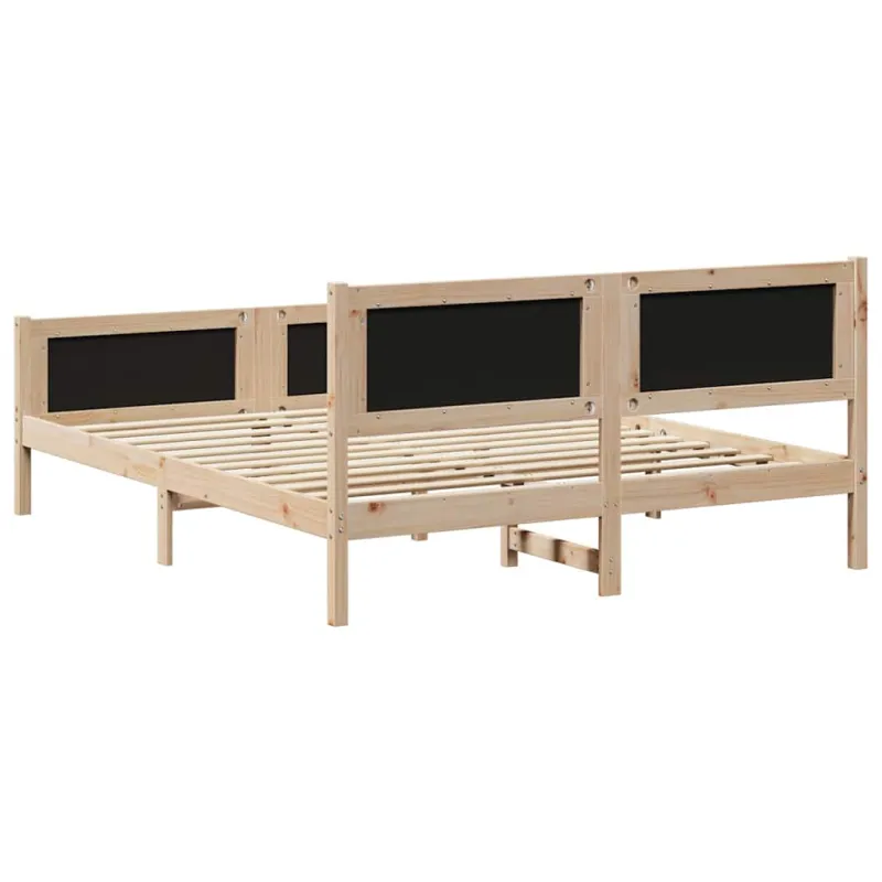 Lovos rėmas Ruda ir taupe 150 x 200 cm Pušies masyvas