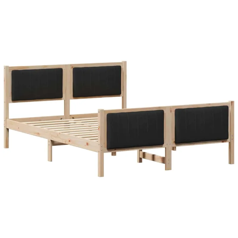 Lovos rėmas Ruda ir juoda 140 x 200 cm Pušies masyvas