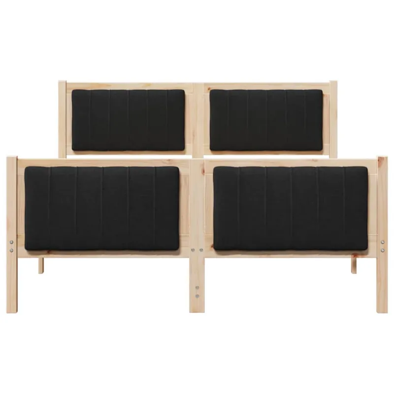 Lovos rėmas Ruda ir juoda 140 x 190 cm Pušies masyvas