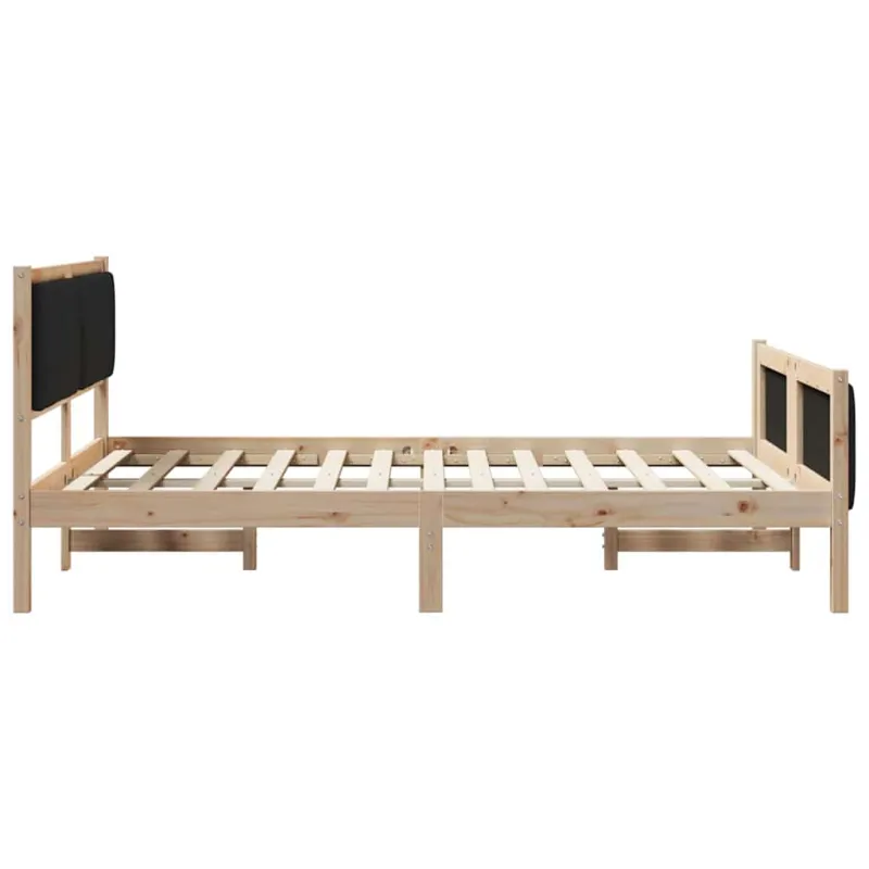 Lovos rėmas Ruda ir juoda 140 x 190 cm Pušies masyvas
