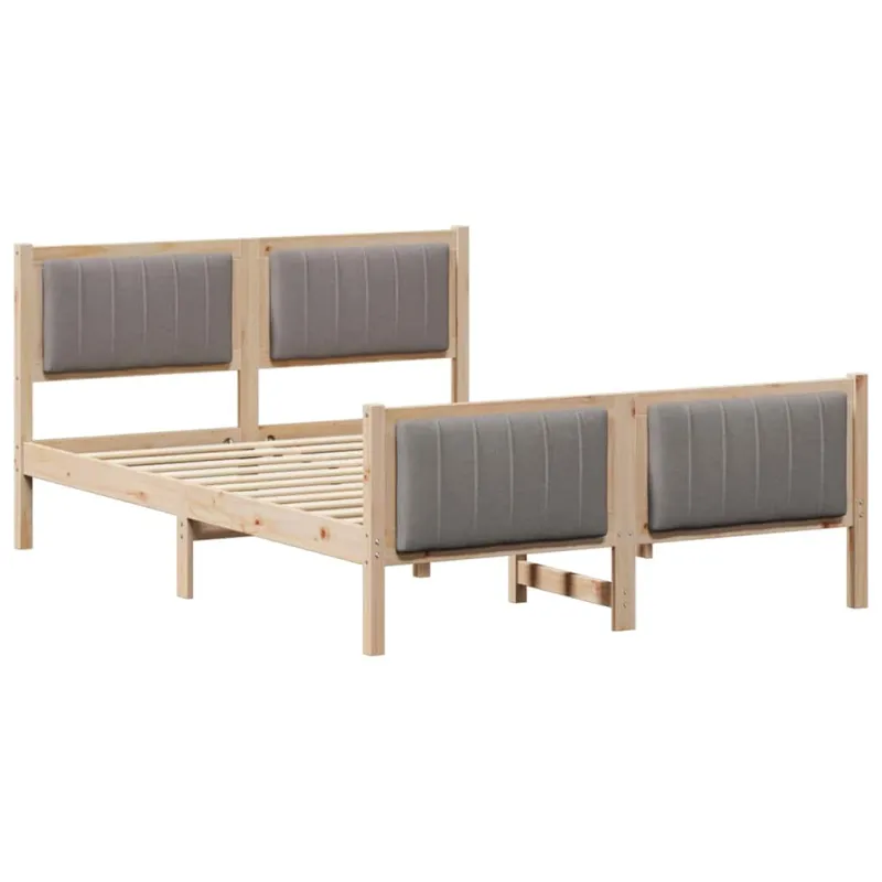 Lovos rėmas Ruda ir taupe 140 x 190 cm Pušies masyvas