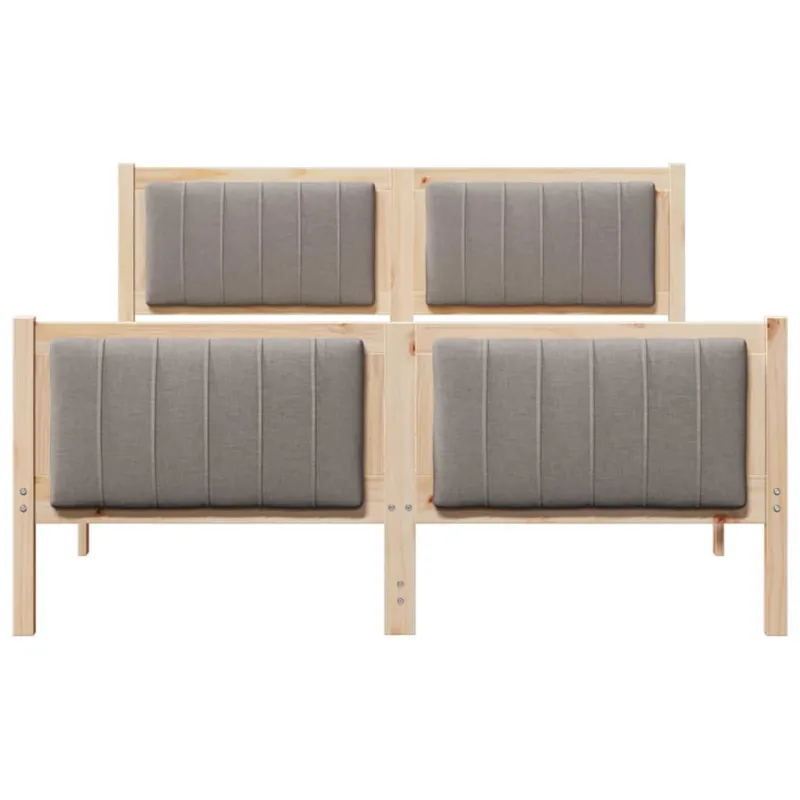 Lovos rėmas Ruda ir taupe 140 x 190 cm Pušies masyvas