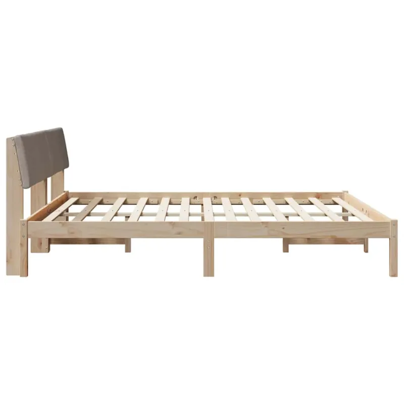 Lovos rėmas Ruda ir taupe 200 x 200 cm Pušies masyvas