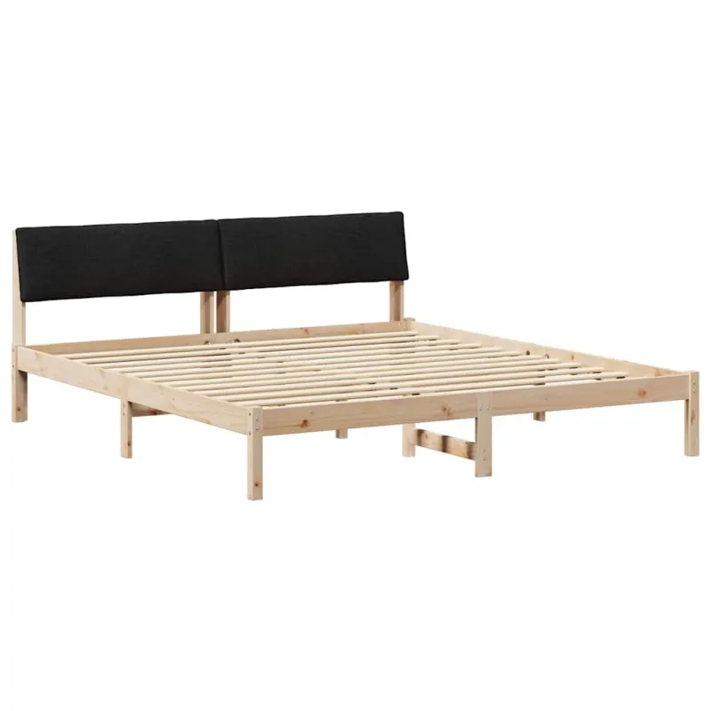 Lovos rėmas Ruda ir juoda 180 x 200 cm Pušies masyvas