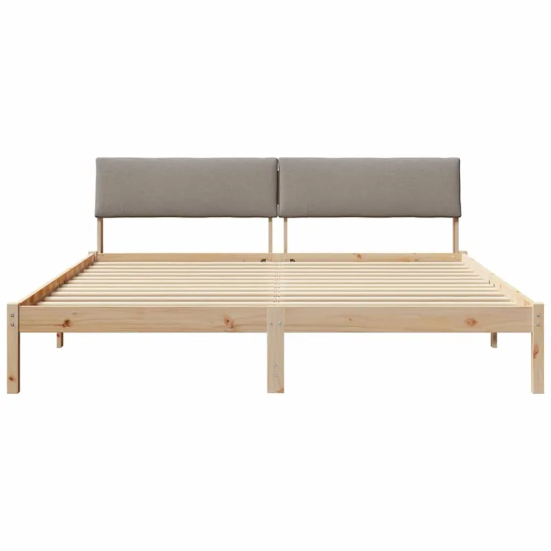 Lovos rėmas Ruda ir taupe 180 x 200 cm Pušies masyvas